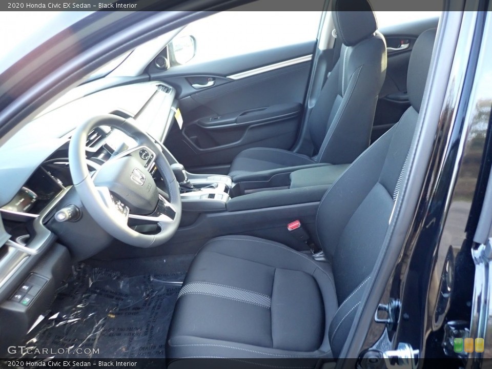 Black Interior Front Seat for the 2020 Honda Civic EX Sedan #140074727