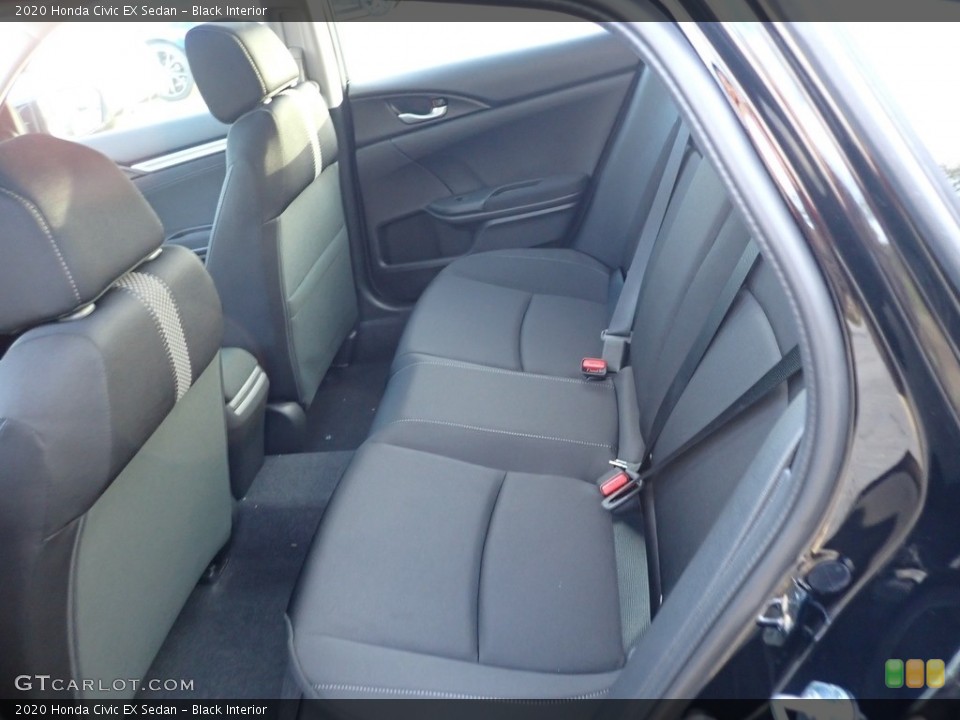Black Interior Rear Seat for the 2020 Honda Civic EX Sedan #140074745