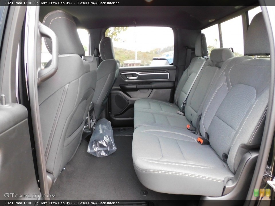 Diesel Gray/Black Interior Rear Seat for the 2021 Ram 1500 Big Horn Crew Cab 4x4 #140075279
