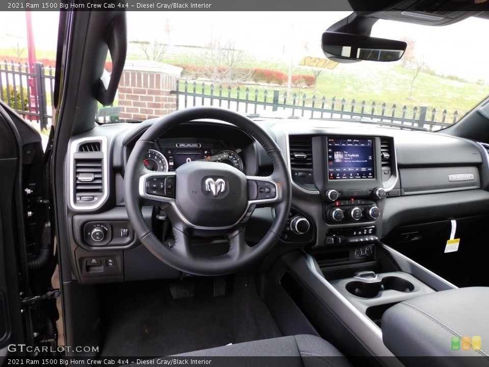 Diesel Gray/Black Interior Dashboard for the 2021 Ram 1500 Big Horn Crew Cab 4x4 #140075300