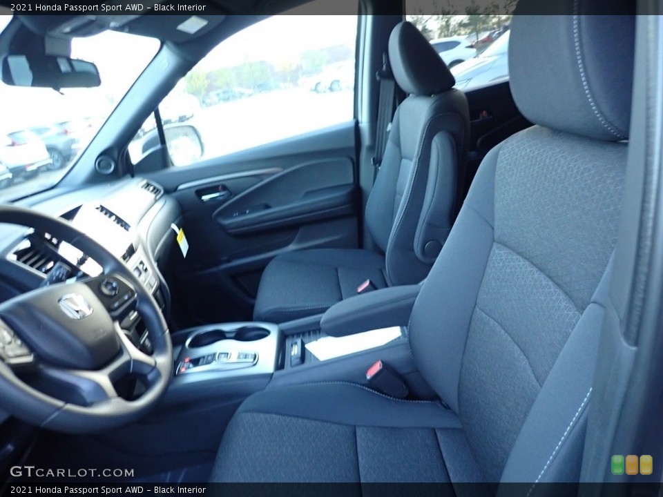 Black Interior Front Seat for the 2021 Honda Passport Sport AWD #140075804