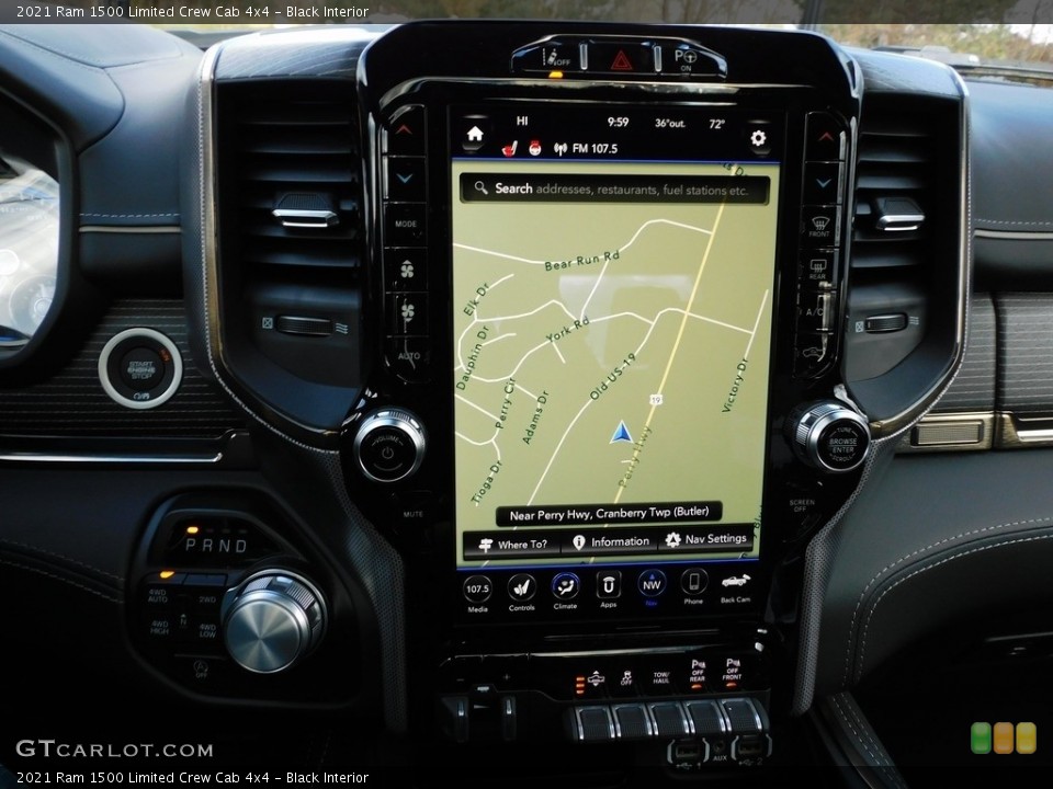 Black Interior Navigation for the 2021 Ram 1500 Limited Crew Cab 4x4 #140075873