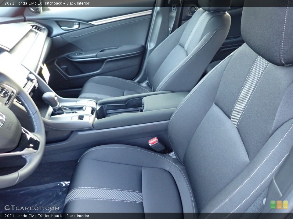 Black Interior Front Seat for the 2021 Honda Civic EX Hatchback #140076179