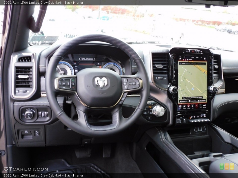 Black Interior Dashboard for the 2021 Ram 1500 Limited Crew Cab 4x4 #140076260