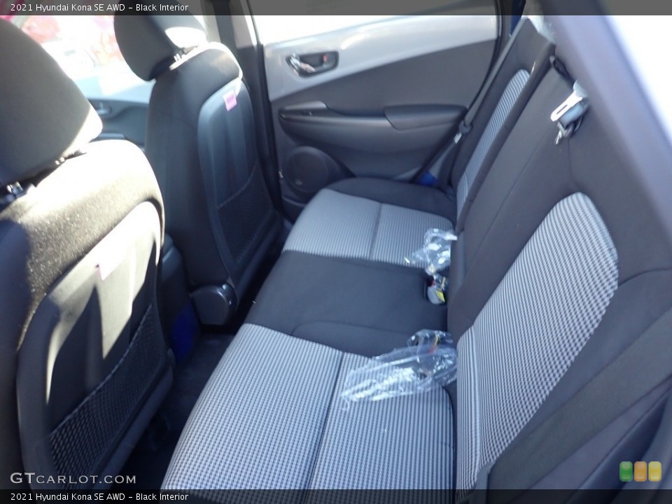 Black Interior Rear Seat for the 2021 Hyundai Kona SE AWD #140079441