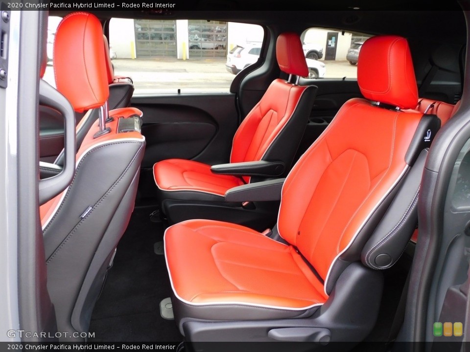 Rodeo Red Interior Rear Seat for the 2020 Chrysler Pacifica Hybrid Limited #140079911