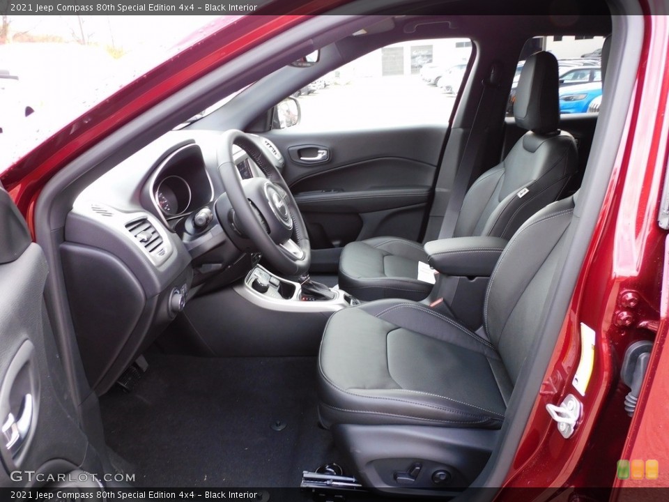 Black Interior Front Seat for the 2021 Jeep Compass 80th Special Edition 4x4 #140080364