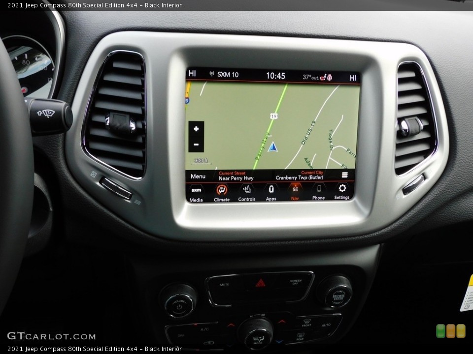 Black Interior Navigation for the 2021 Jeep Compass 80th Special Edition 4x4 #140080445