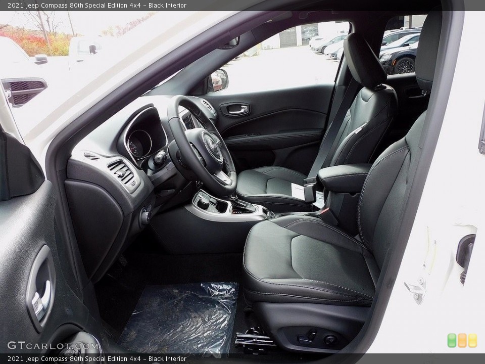 Black Interior Front Seat for the 2021 Jeep Compass 80th Special Edition 4x4 #140080808