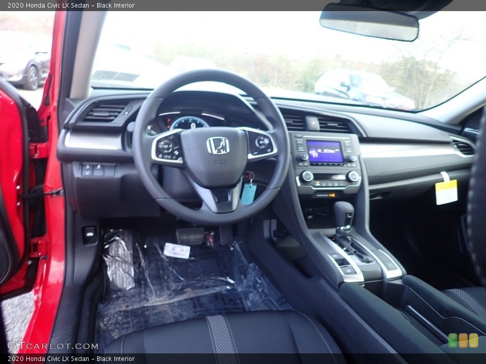 Black Interior Dashboard for the 2020 Honda Civic LX Sedan #140081741