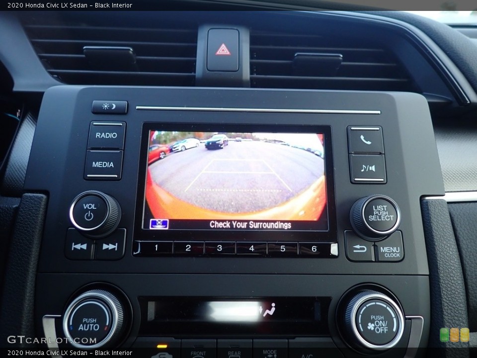 Black Interior Controls for the 2020 Honda Civic LX Sedan #140081826