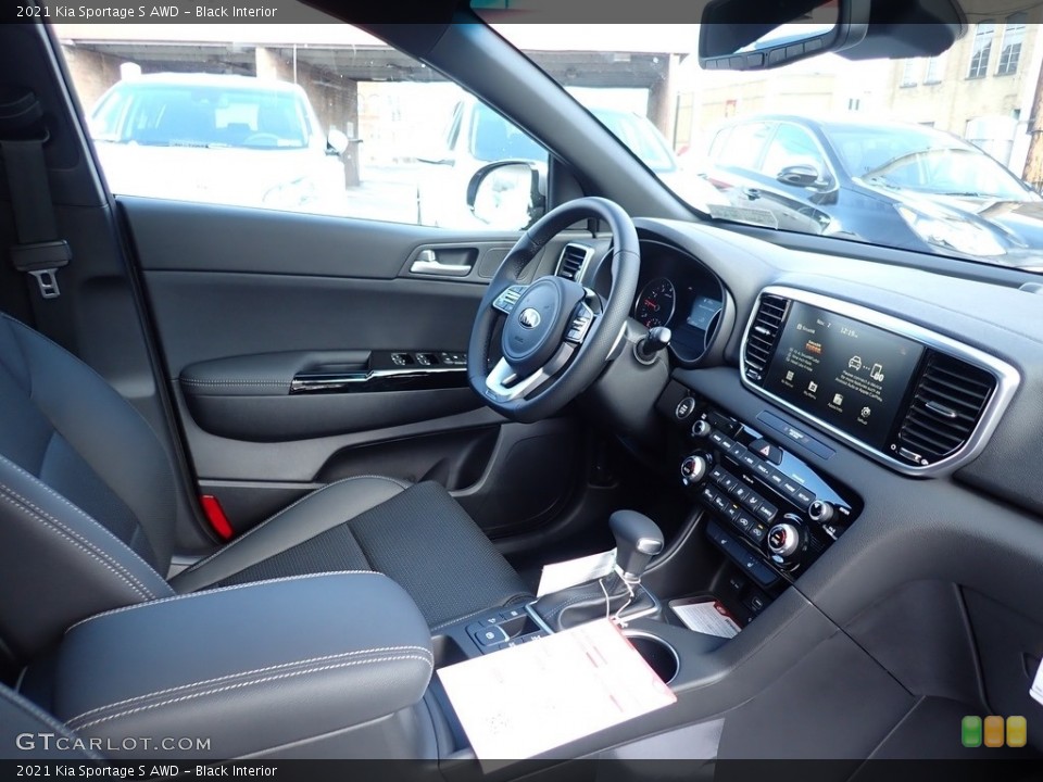 Black Interior Dashboard for the 2021 Kia Sportage S AWD #140081972