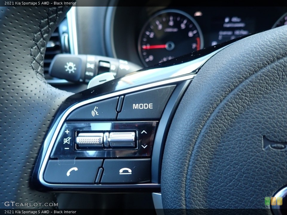 Black Interior Steering Wheel for the 2021 Kia Sportage S AWD #140082155