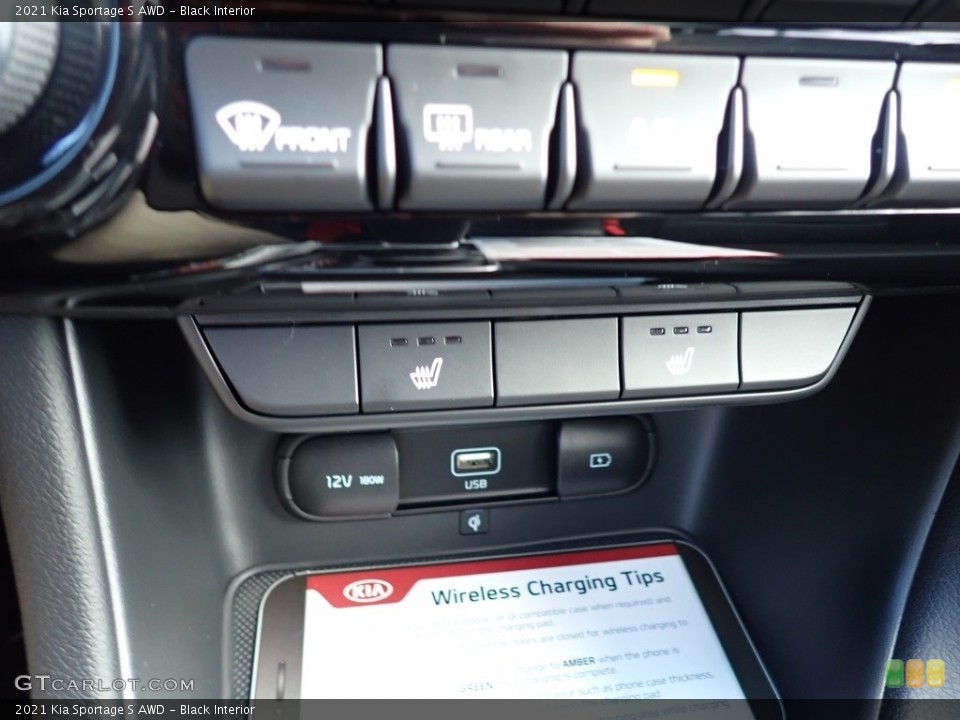 Black Interior Controls for the 2021 Kia Sportage S AWD #140082179