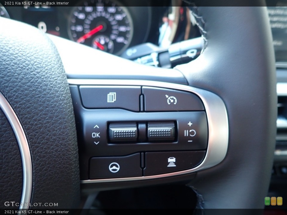 Black Interior Steering Wheel for the 2021 Kia K5 GT-Line #140083769