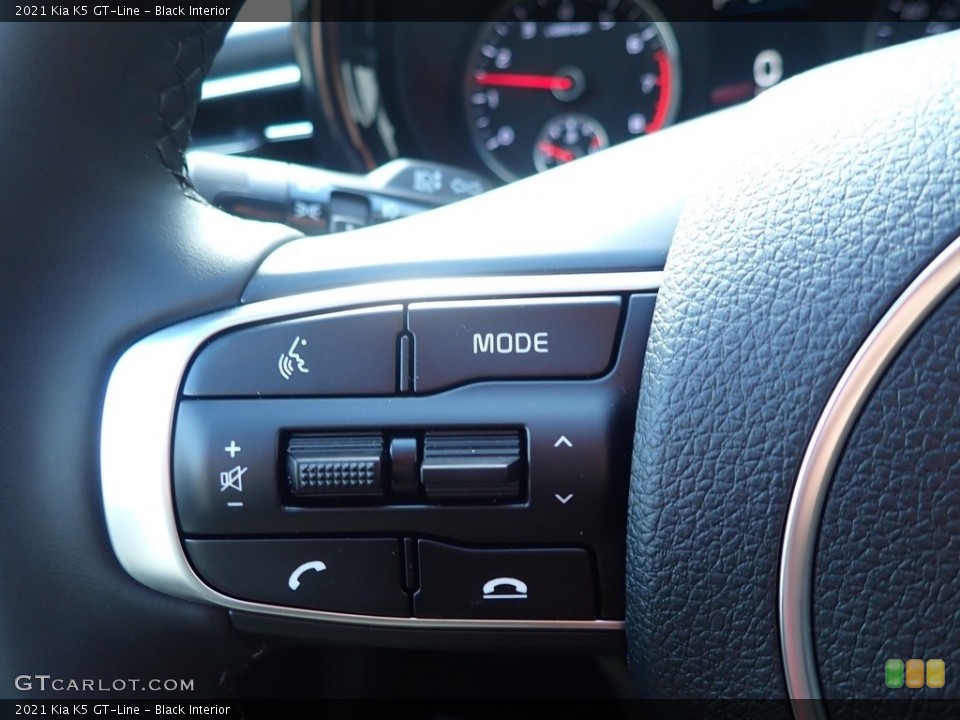Black Interior Steering Wheel for the 2021 Kia K5 GT-Line #140083784