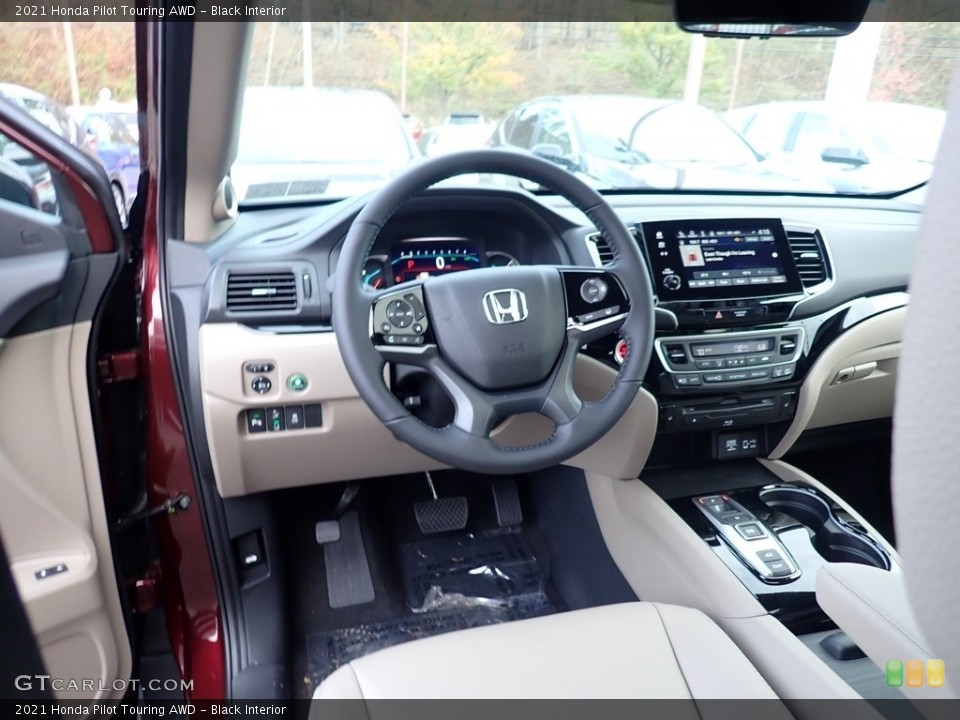 Black Interior Dashboard for the 2021 Honda Pilot Touring AWD #140084690