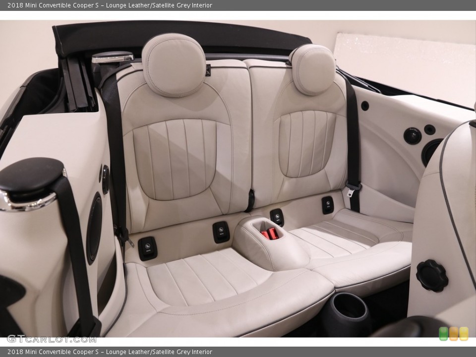 Lounge Leather/Satellite Grey Interior Rear Seat for the 2018 Mini Convertible Cooper S #140084861