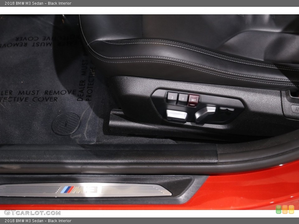 Black Interior Front Seat for the 2018 BMW M3 Sedan #140085050
