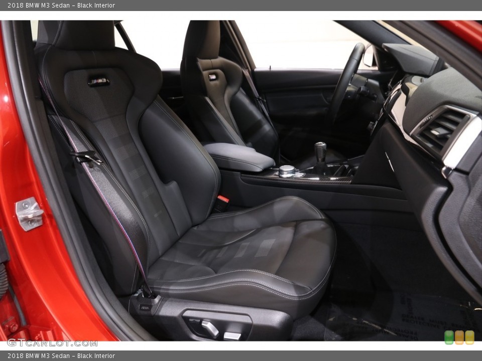 Black Interior Front Seat for the 2018 BMW M3 Sedan #140085308