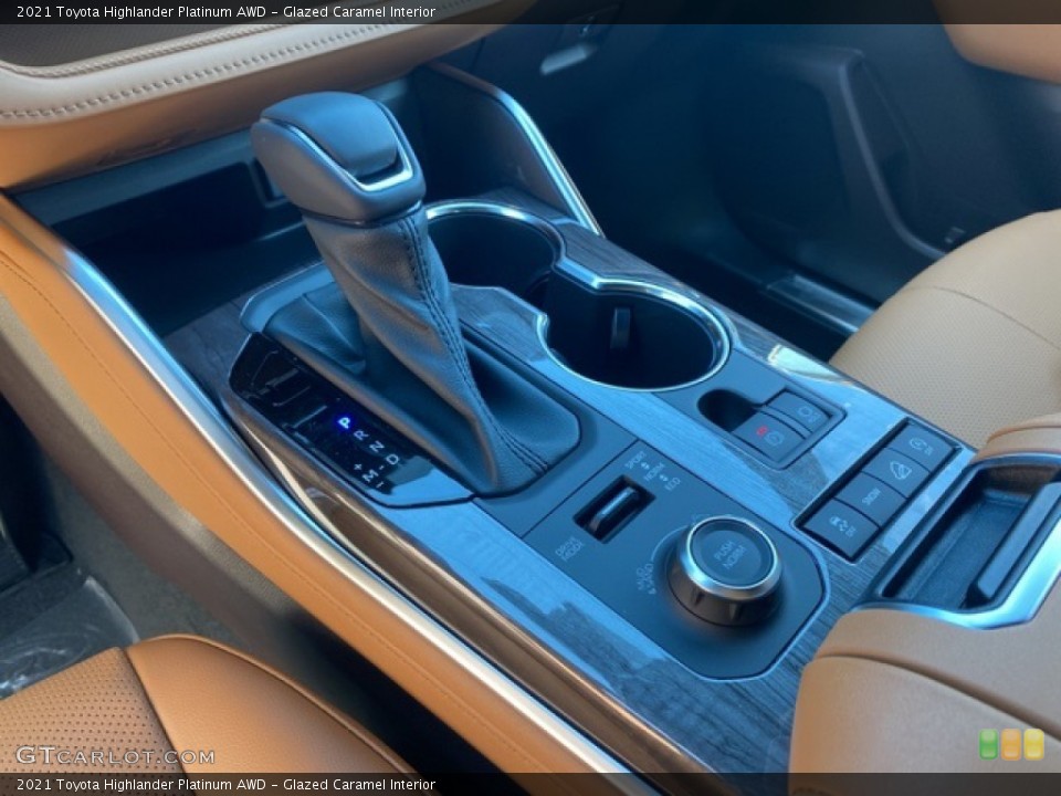 Glazed Caramel Interior Transmission for the 2021 Toyota Highlander Platinum AWD #140085706