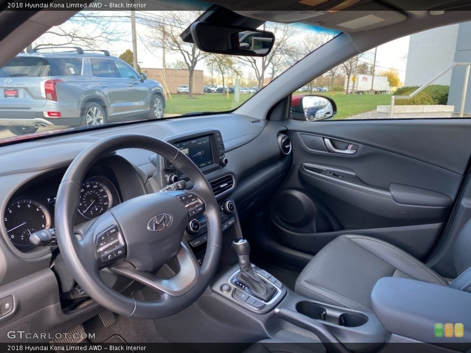 Black Interior Photo for the 2018 Hyundai Kona Limited AWD #140086349