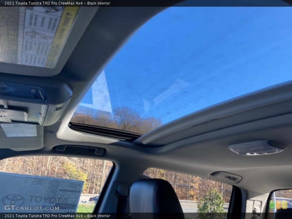 Black Interior Sunroof for the 2021 Toyota Tundra TRD Pro CrewMax 4x4 #140086568