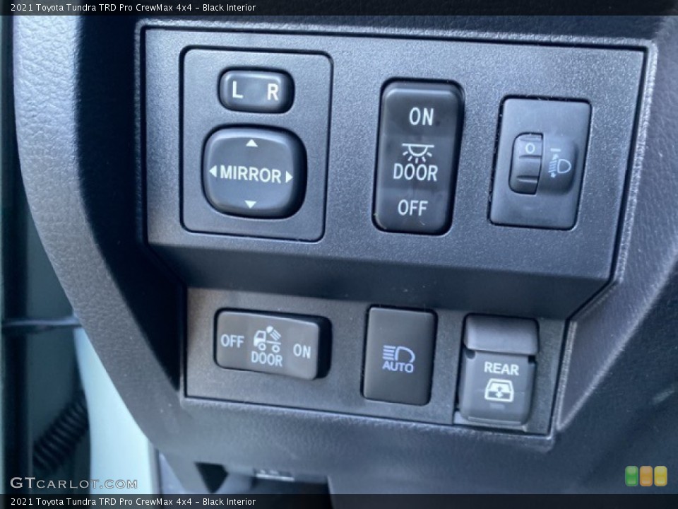 Black Interior Controls for the 2021 Toyota Tundra TRD Pro CrewMax 4x4 #140086686