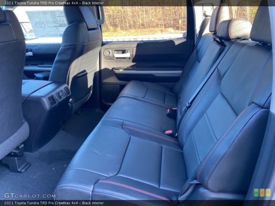Black Interior Rear Seat for the 2021 Toyota Tundra TRD Pro CrewMax 4x4 #140086748
