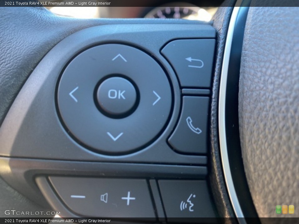 Light Gray Interior Steering Wheel for the 2021 Toyota RAV4 XLE Premium AWD #140086950