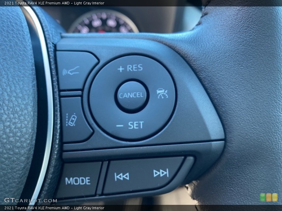 Light Gray Interior Steering Wheel for the 2021 Toyota RAV4 XLE Premium AWD #140086958