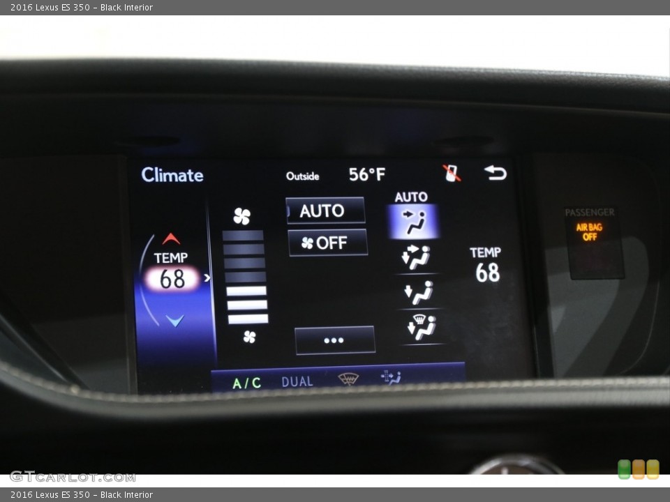Black Interior Controls for the 2016 Lexus ES 350 #140090065