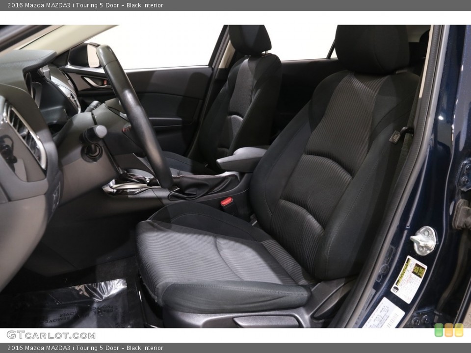 Black Interior Front Seat for the 2016 Mazda MAZDA3 i Touring 5 Door #140090309