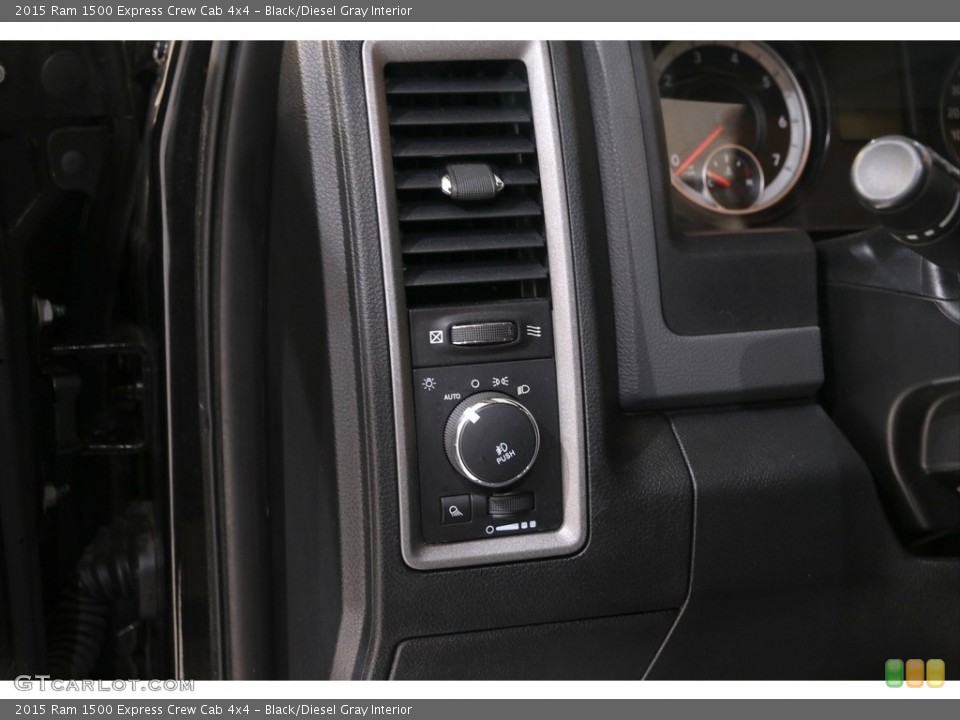 Black/Diesel Gray Interior Controls for the 2015 Ram 1500 Express Crew Cab 4x4 #140094352