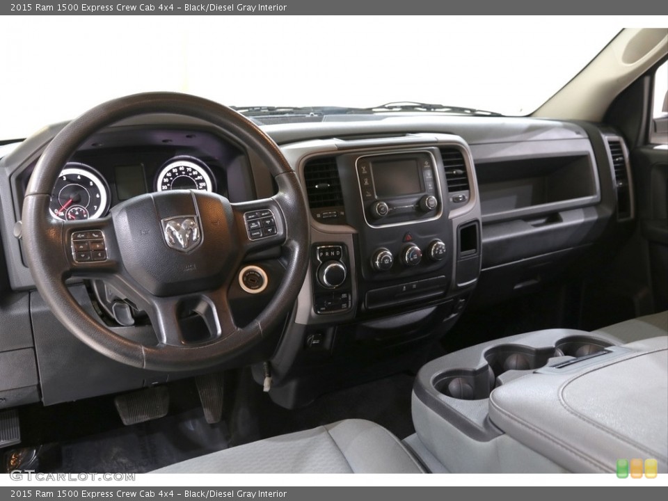 Black/Diesel Gray Interior Photo for the 2015 Ram 1500 Express Crew Cab 4x4 #140094370