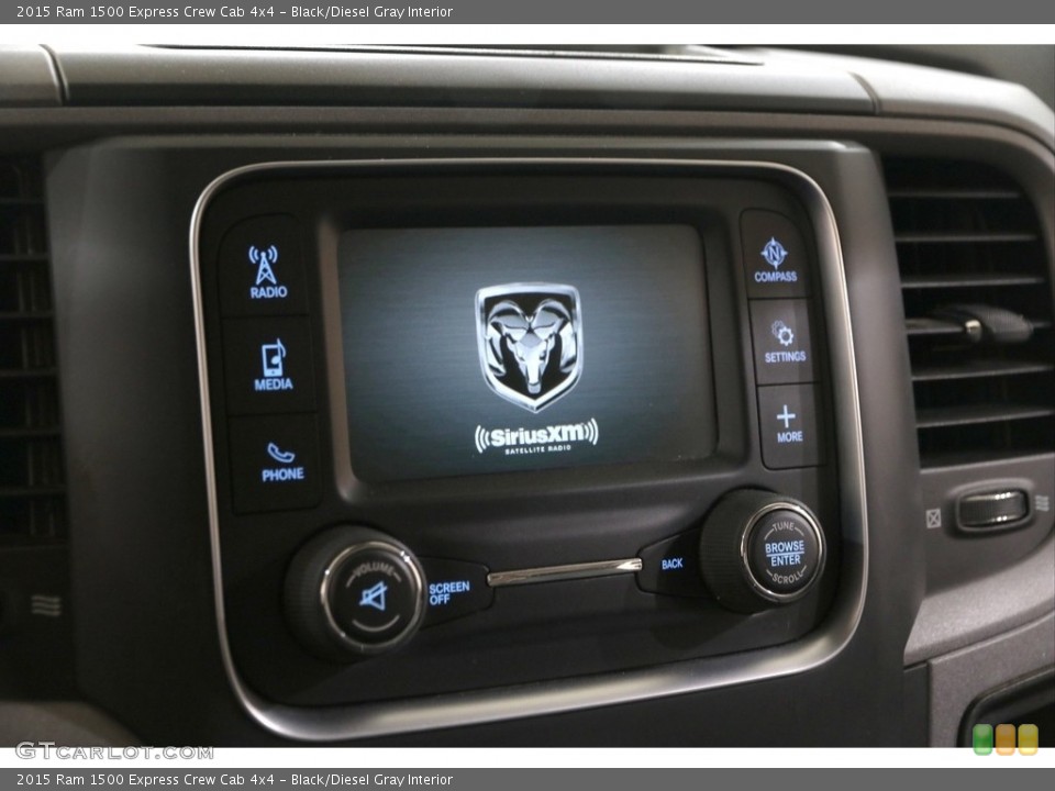Black/Diesel Gray Interior Controls for the 2015 Ram 1500 Express Crew Cab 4x4 #140094415