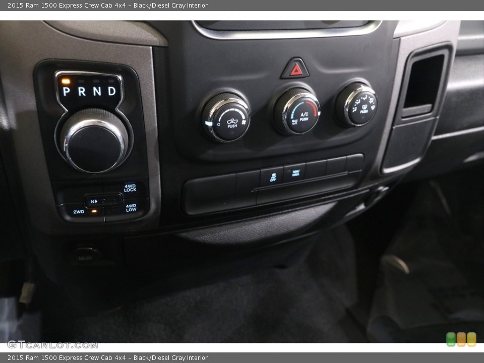 Black/Diesel Gray Interior Controls for the 2015 Ram 1500 Express Crew Cab 4x4 #140094481