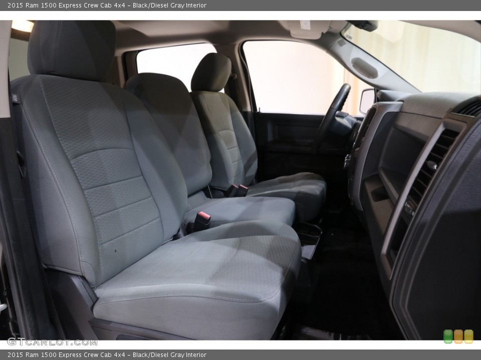 Black/Diesel Gray Interior Front Seat for the 2015 Ram 1500 Express Crew Cab 4x4 #140094535