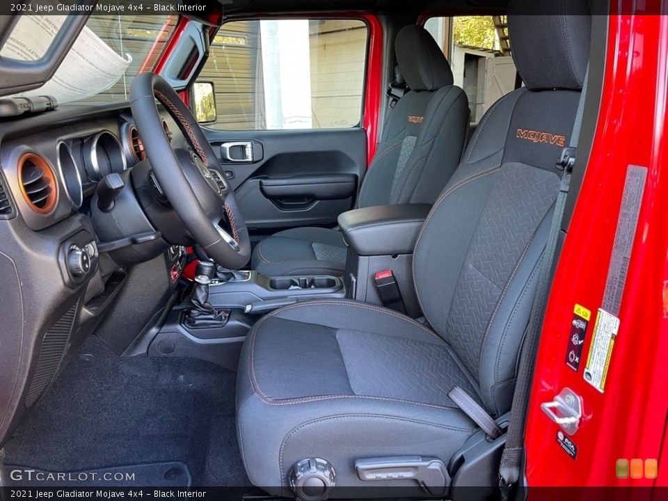 Black Interior Front Seat for the 2021 Jeep Gladiator Mojave 4x4 #140097336