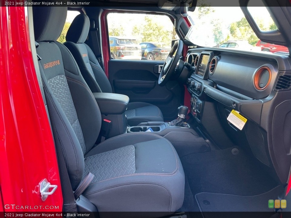 Black Interior Front Seat for the 2021 Jeep Gladiator Mojave 4x4 #140097483