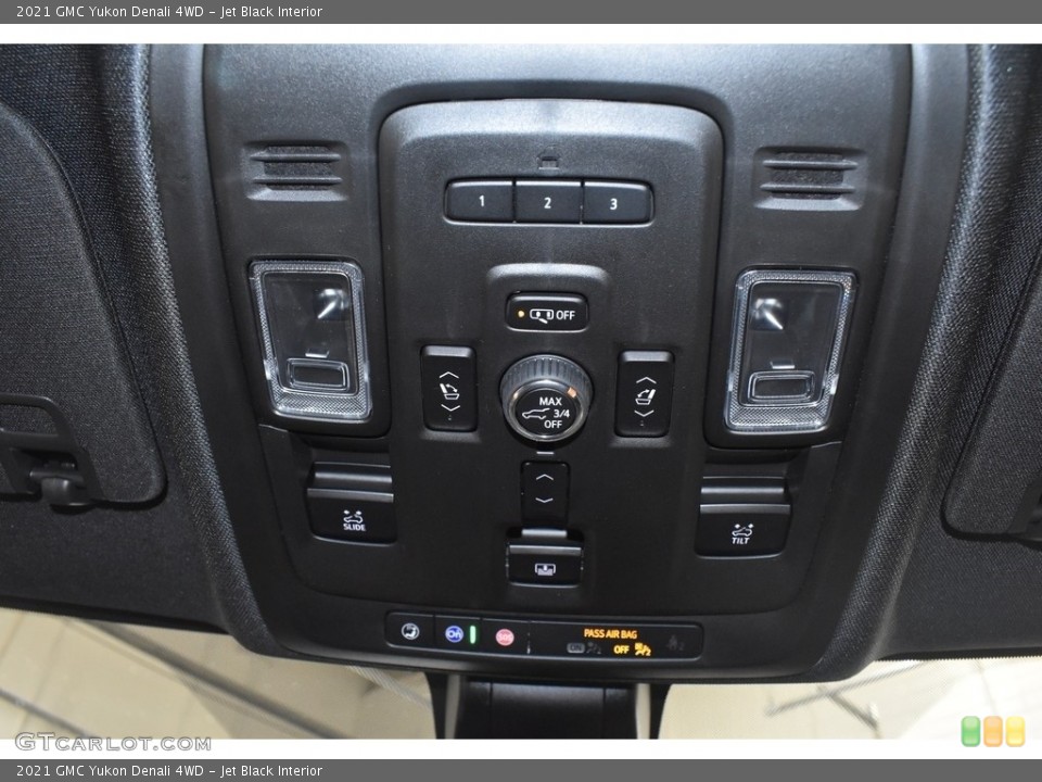 Jet Black Interior Controls for the 2021 GMC Yukon Denali 4WD #140098860