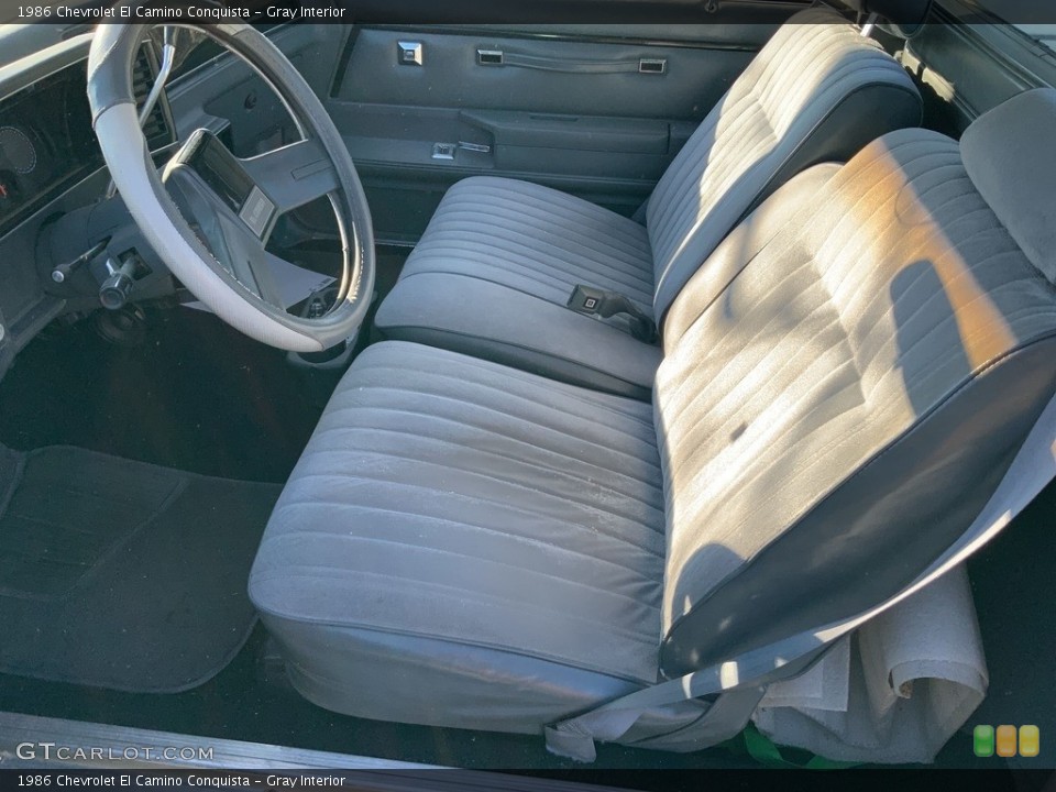 Gray Interior Photo for the 1986 Chevrolet El Camino Conquista #140099604