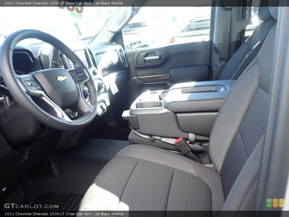Jet Black Interior Front Seat for the 2021 Chevrolet Silverado 1500 LT Crew Cab 4x4 #140099868