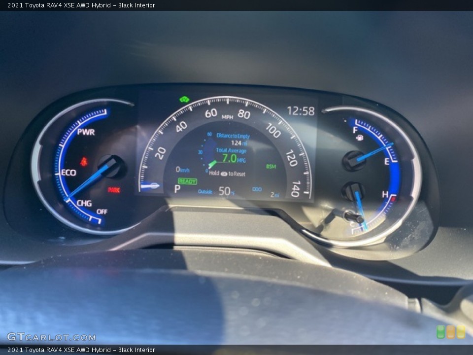 Black Interior Gauges for the 2021 Toyota RAV4 XSE AWD Hybrid #140103900