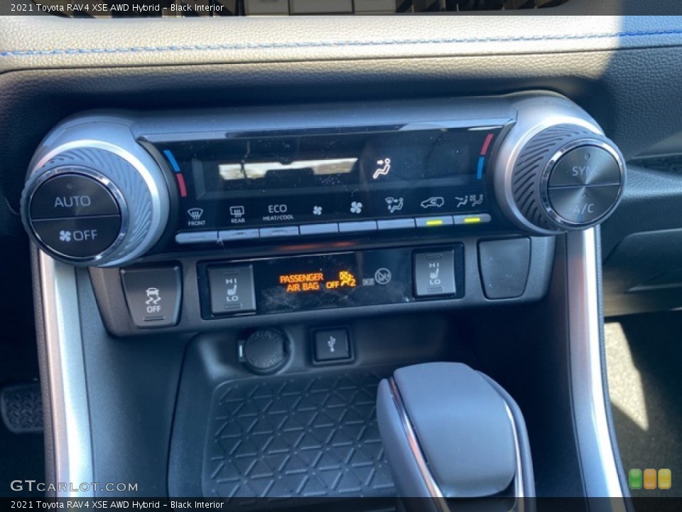 Black Interior Controls for the 2021 Toyota RAV4 XSE AWD Hybrid #140104035