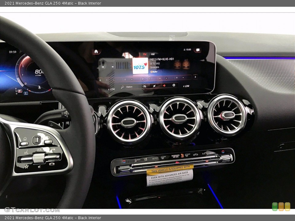 Black Interior Controls for the 2021 Mercedes-Benz GLA 250 4Matic #140105782