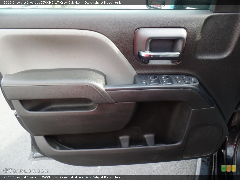 Dark Ash/Jet Black Interior Door Panel for the 2016 Chevrolet Silverado 3500HD WT Crew Cab 4x4 #140106535