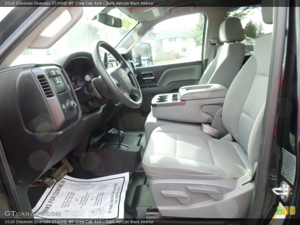 Dark Ash/Jet Black Interior Front Seat for the 2016 Chevrolet Silverado 3500HD WT Crew Cab 4x4 #140106586