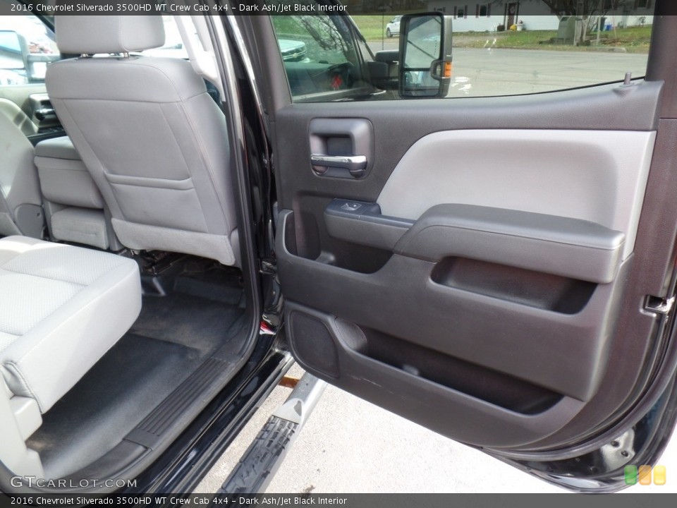 Dark Ash/Jet Black Interior Door Panel for the 2016 Chevrolet Silverado 3500HD WT Crew Cab 4x4 #140107042
