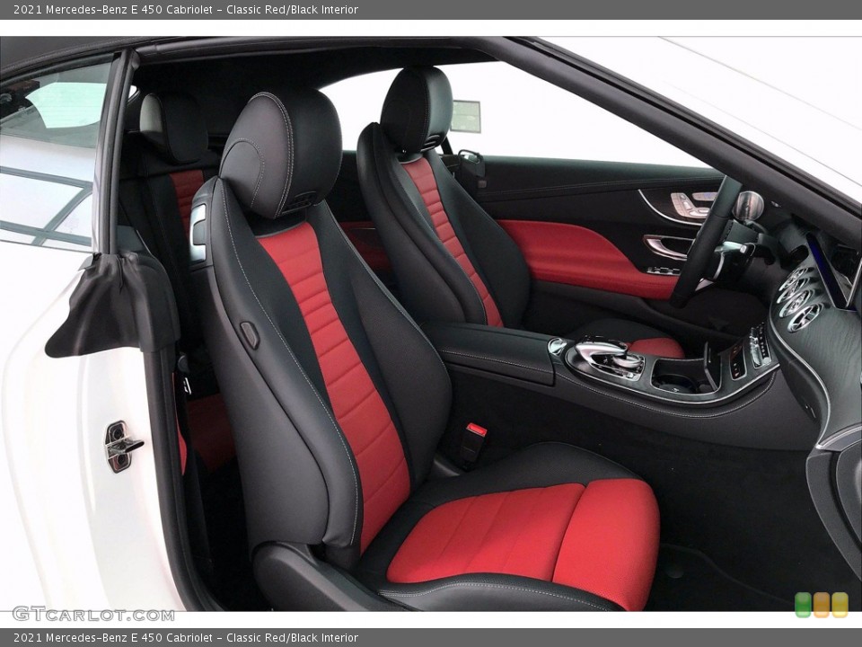 Classic Red/Black 2021 Mercedes-Benz E Interiors